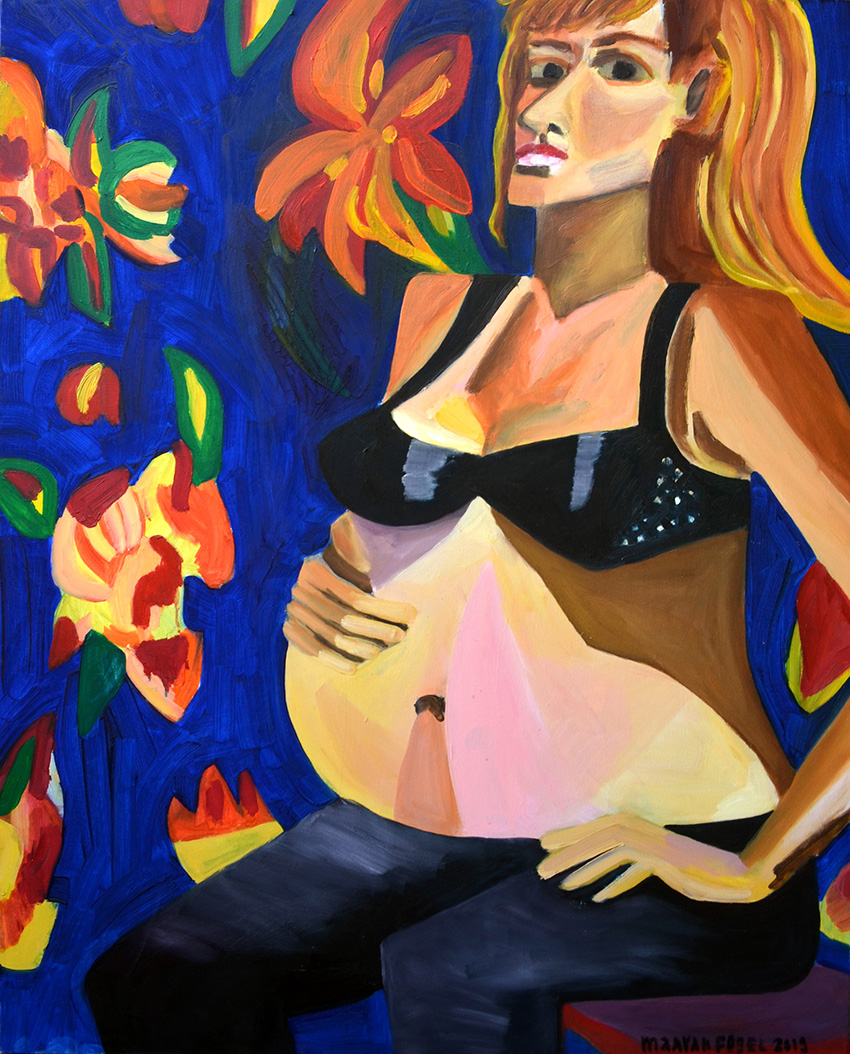 Self-Portrait in Pregnancy