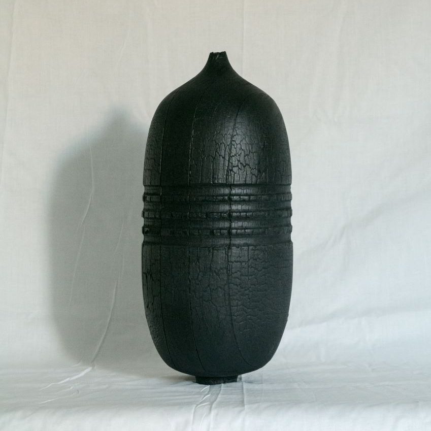 Burnt Vase XL #3 (with rings)