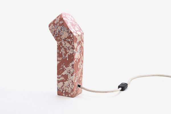 Artificial Table Lamp – Terracotta and Blush