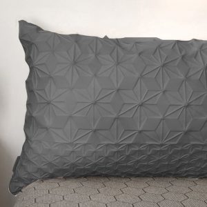 Grey Lumbar Bed Pillow