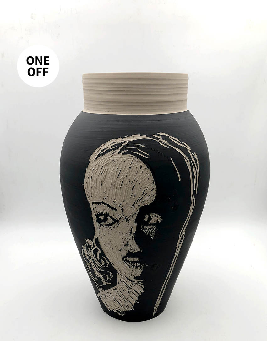 Black Girl Vase